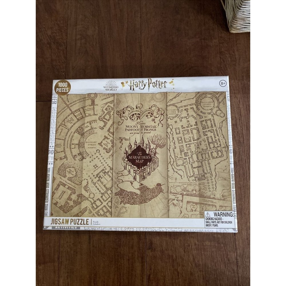 Paladone Harry Potter Marauder’s Map 1000 Piece Jigsaw Puzzle Preowned Good